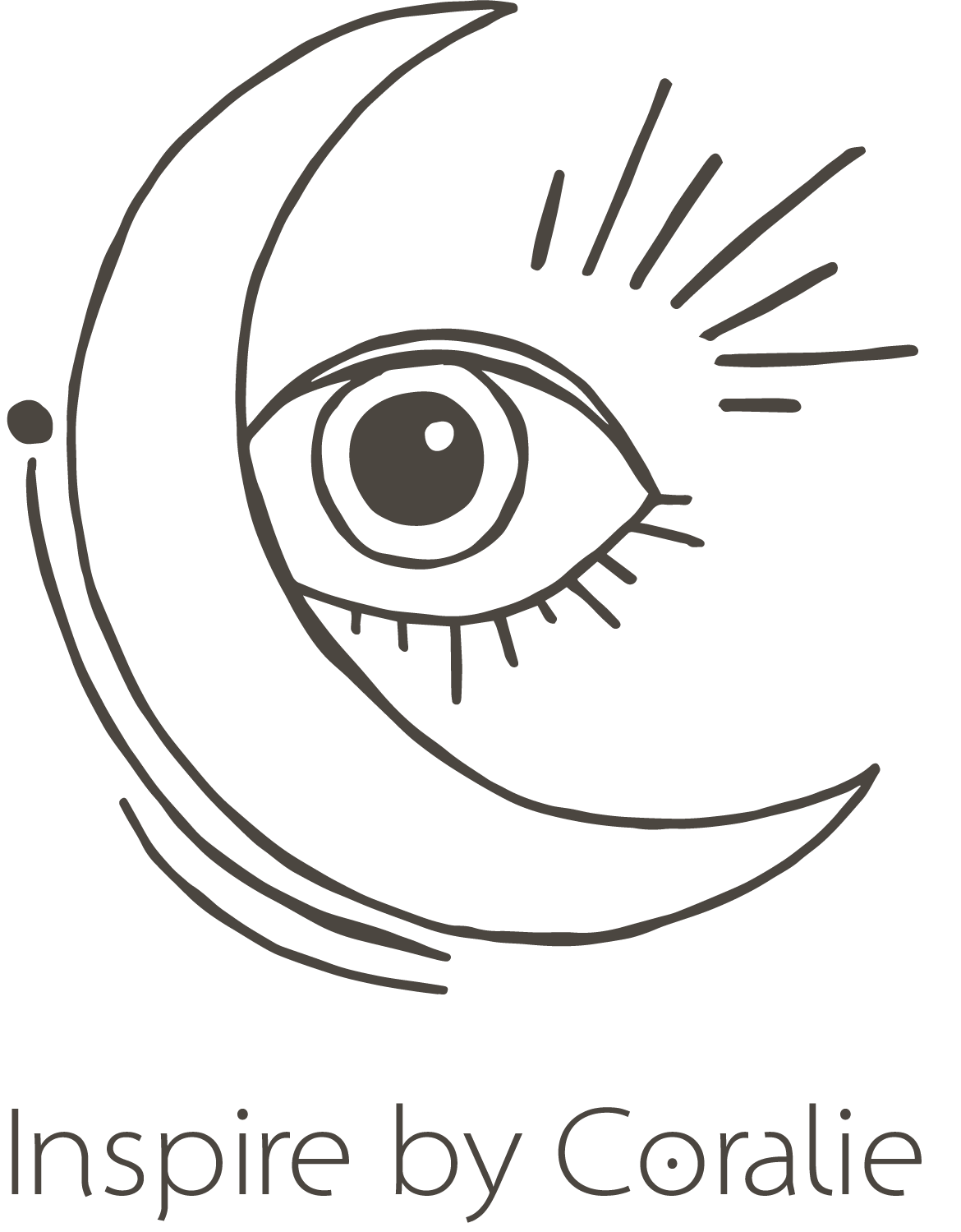 accueil - logo noir & blanc inspire by coralie